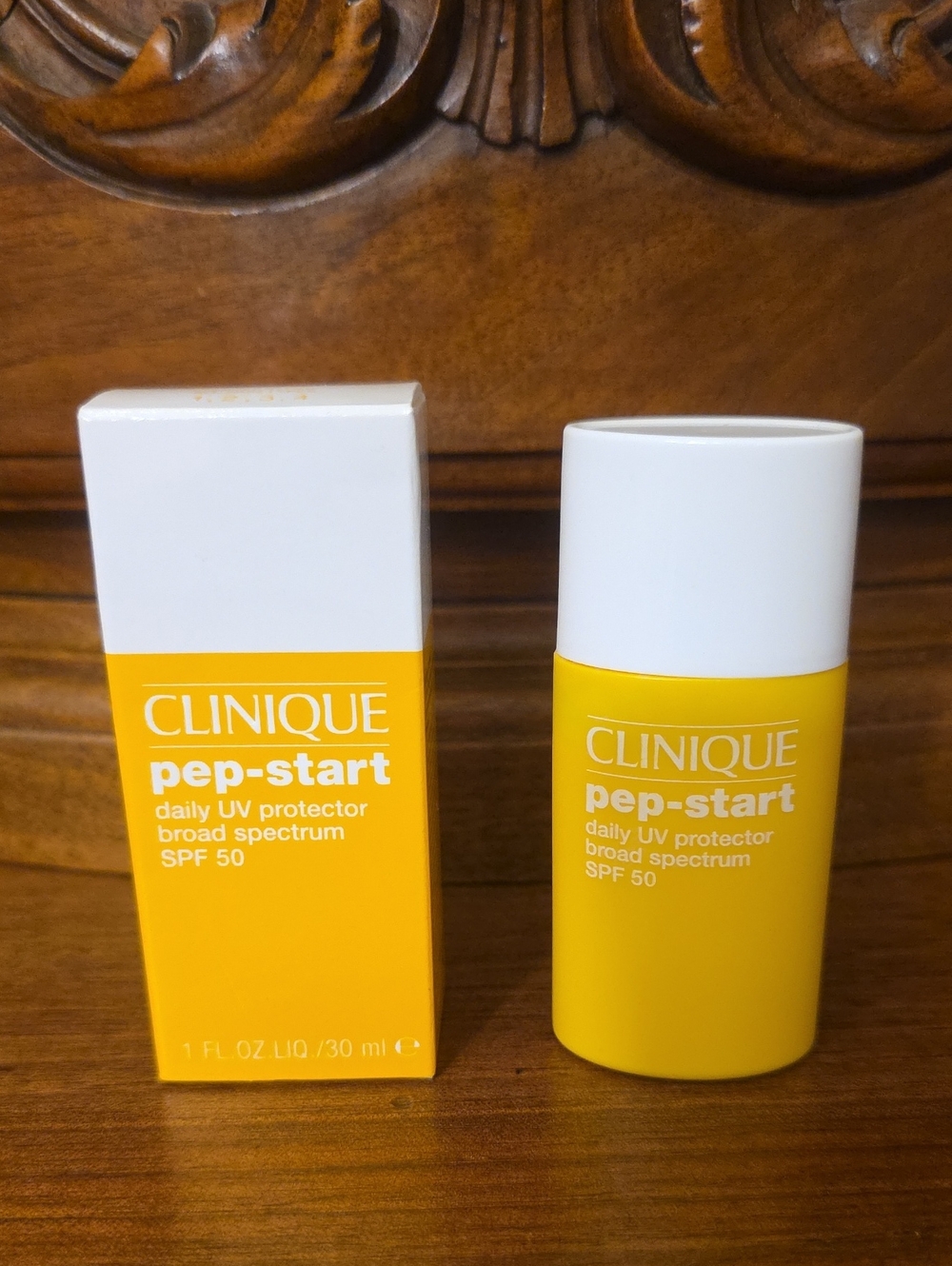 Clinique Pep-Start Daily UV Protector Broad Spectrum SPF 50, 1oz--NIB